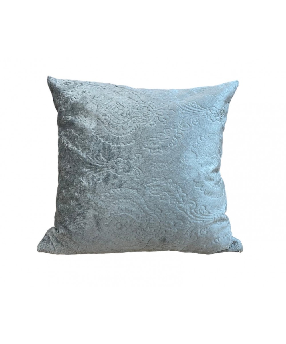 VELOR BAROQUE CUSHION GRAY 45X45 LINEAHOME