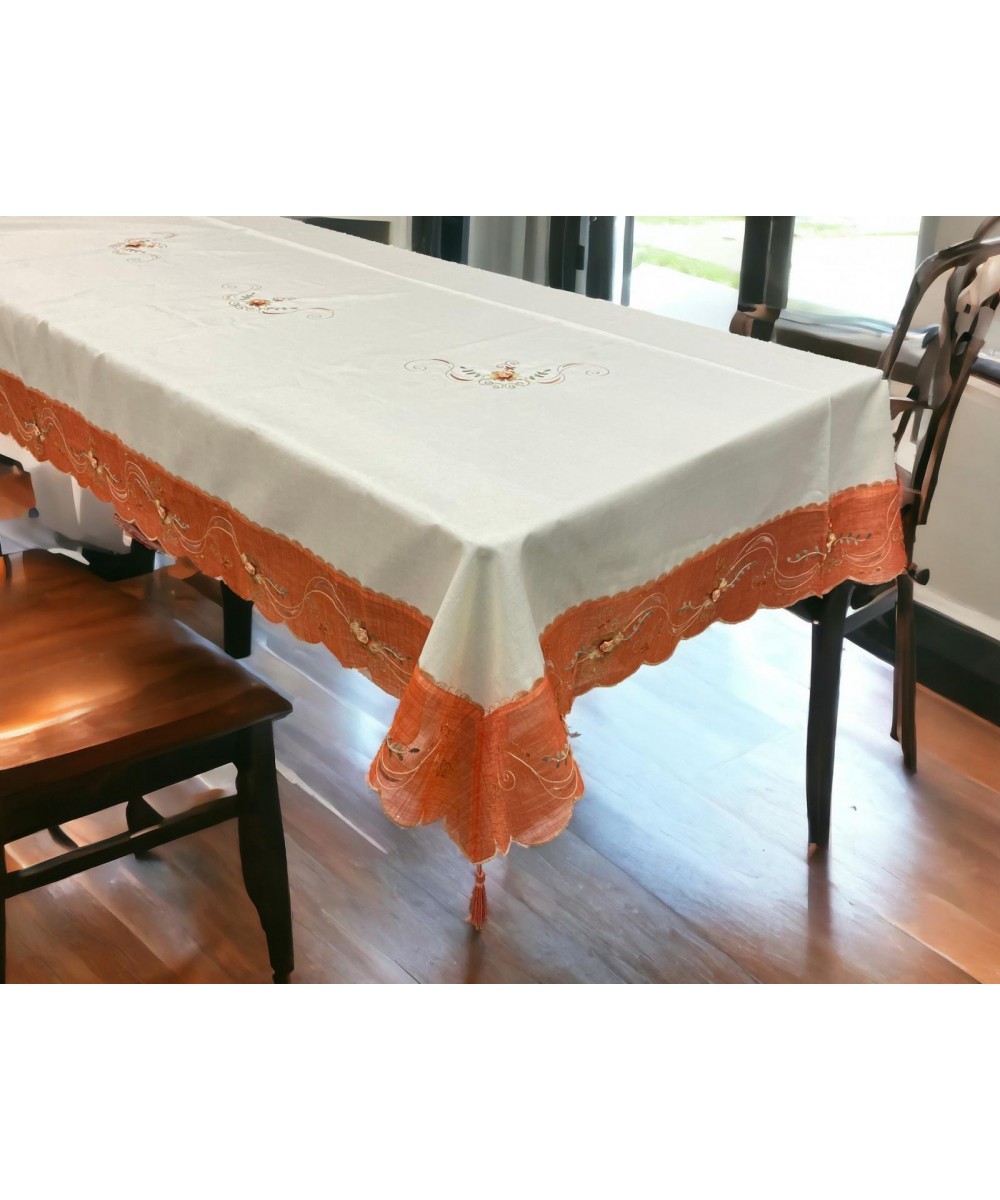 TABLECLOTH EMBROIDERED WITH PROMENADE 180X220 LINEAHOME