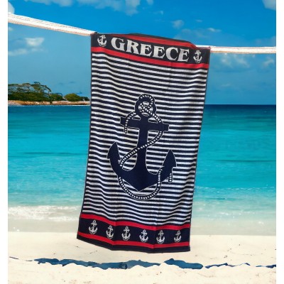 SWIMMING TOWEL 86X160 ANCHOR LINEAHOME