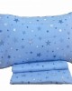 SET OF 3PCS CRADLE SHEETS SHINY STAR BLUE (2)120X160 (1)0.35X0.45 LINEAHOME