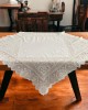 TABLECLOTH 140X180 HAND KNIT MERCERISE CODE.173 BEIGE LINEAHOME