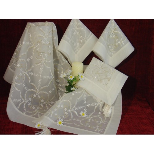 TABLE FRAME SET 5PCS VOILE MILLET LINEAHOME