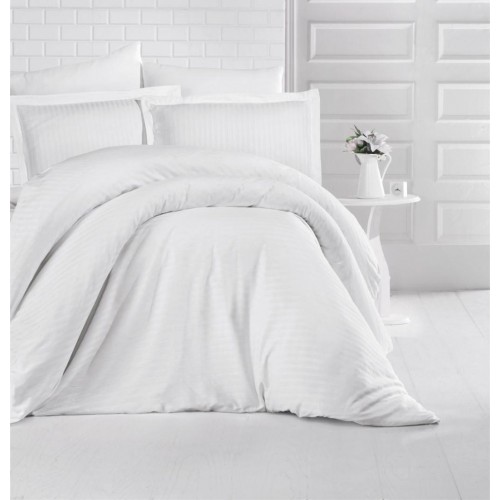 DUVET CASE SOFT SATIN SUPER DOUBLE WHITE 220X240 LINEAHOME