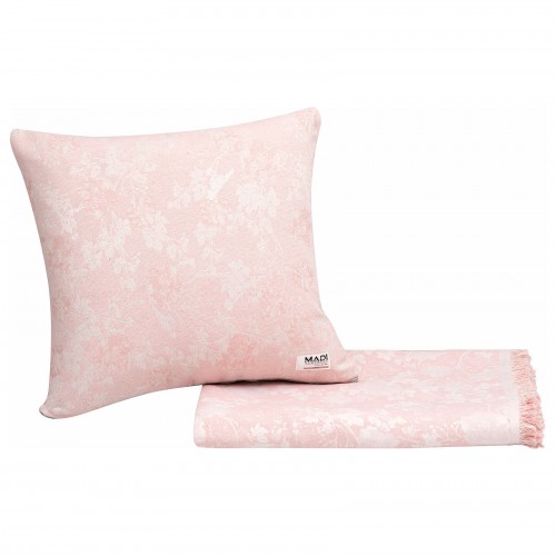 FERN PINK throw Four-seater sofa throw: 170 x 340 cm.