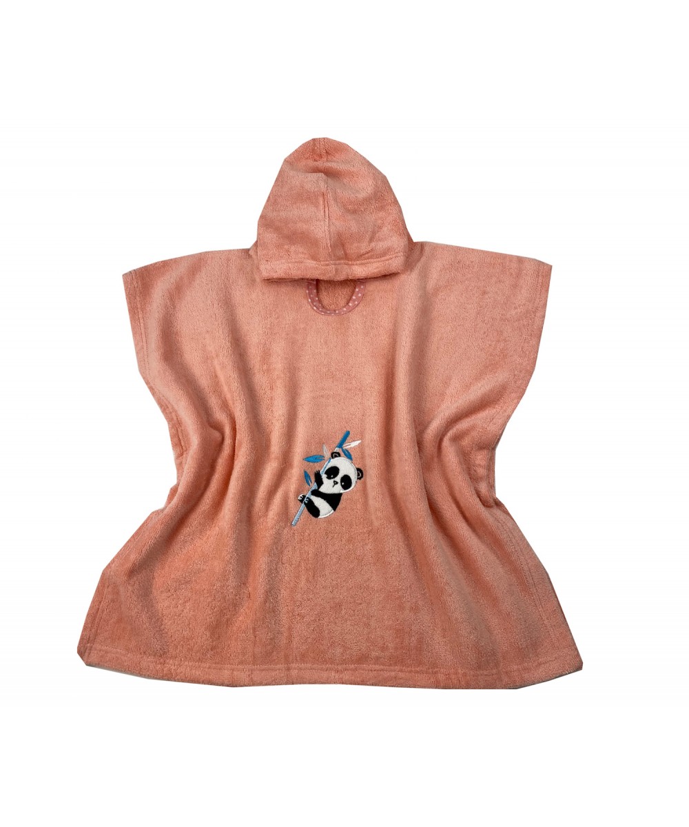 Children's Poncho 2-4 Years panda 55X110