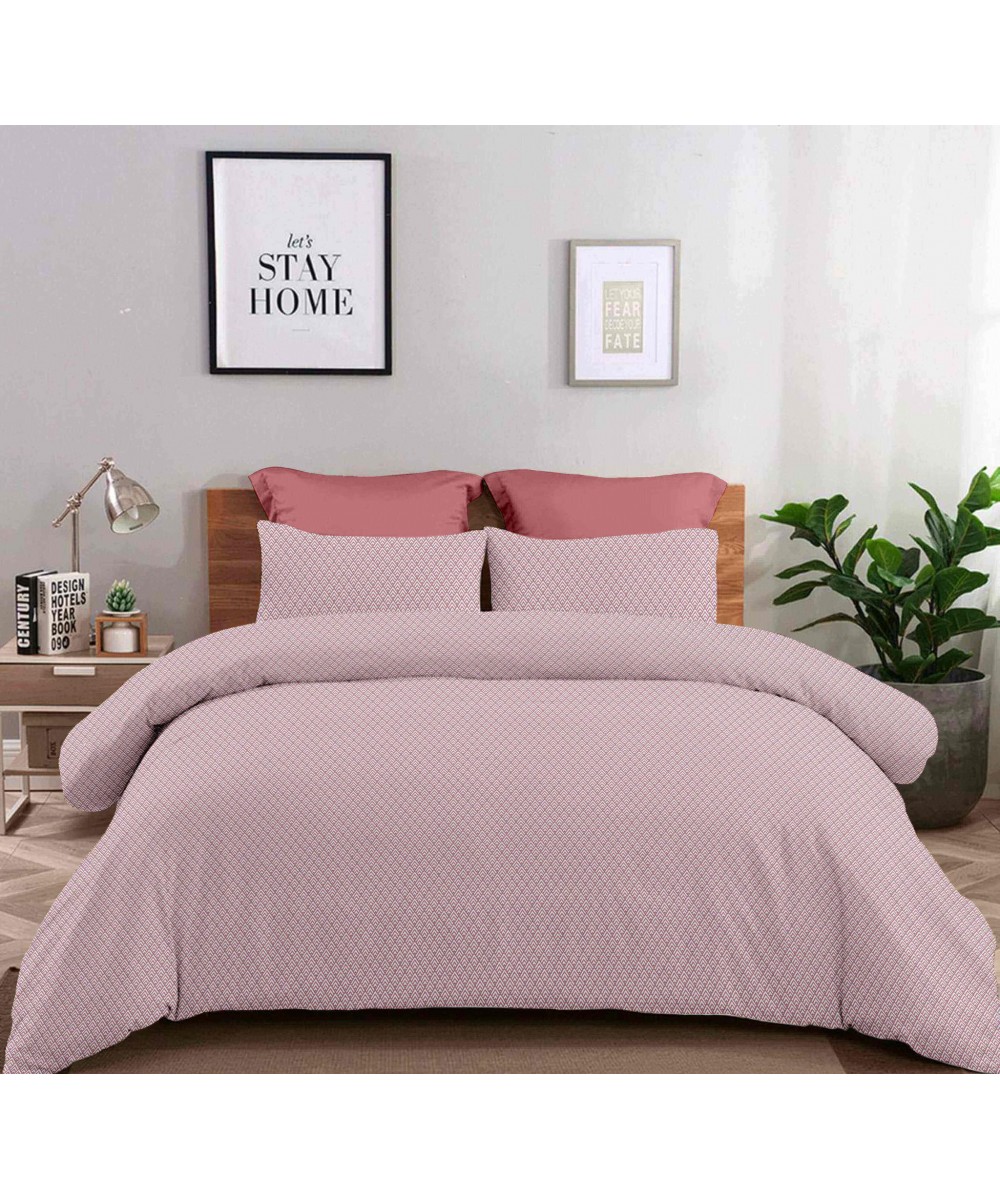 Extra Double Sheets (Set) 240×260 Chloe Dusty Rose