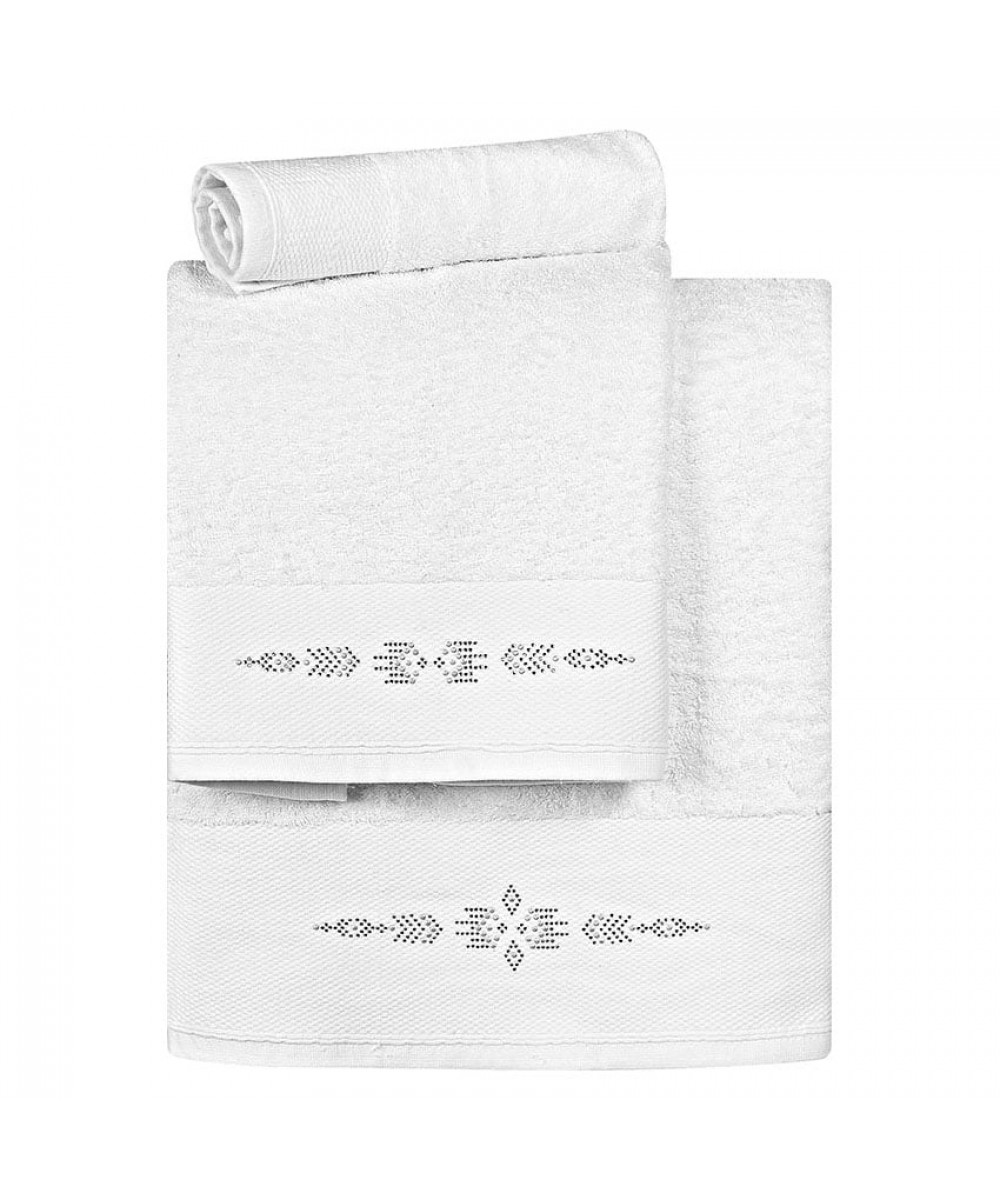 Towel set Art 3168 Set of 3 pcs White Beauty Home