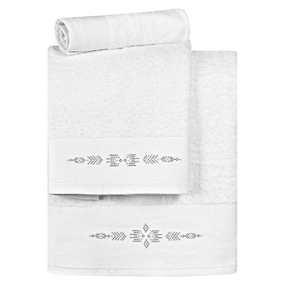 Towel set Art 3168 Set of 3 pcs White Beauty Home