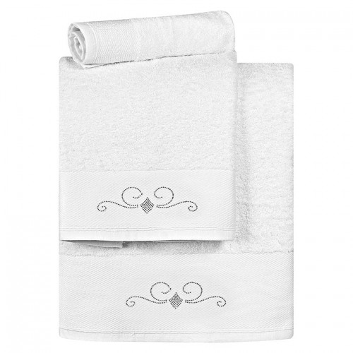 Towel set Art 3170 Set of 3 pcs White Beauty Home