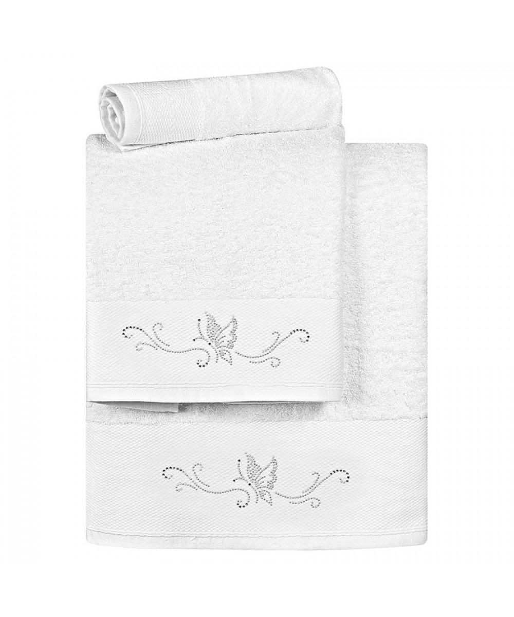 Towel set Art 3171 Set of 3 pcs White Beauty Home