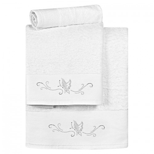 Towel set Art 3171 Set of 3 pcs White Beauty Home