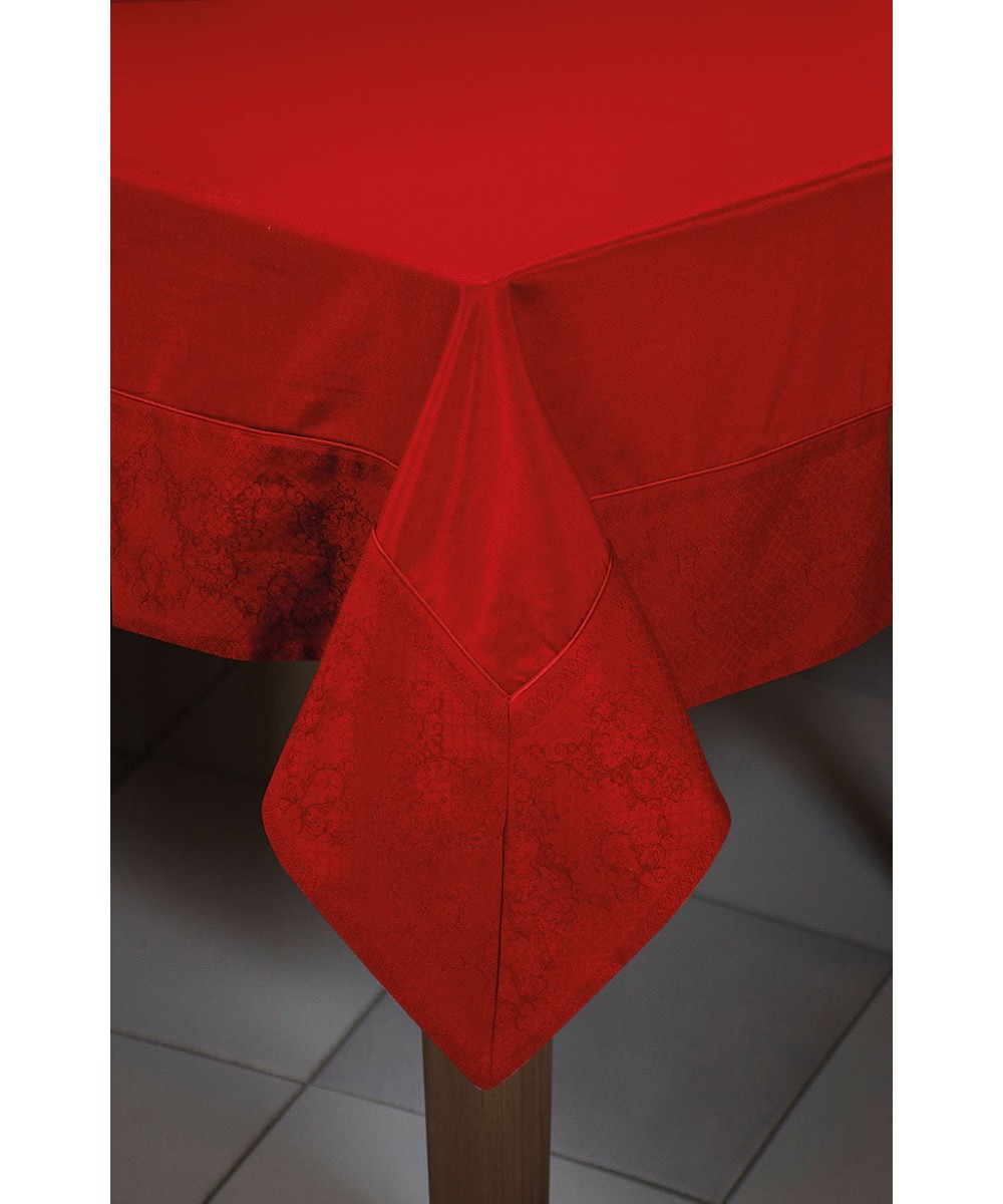 Tablecloth Art 8265 160x330 Red 160x230 Beauty Home