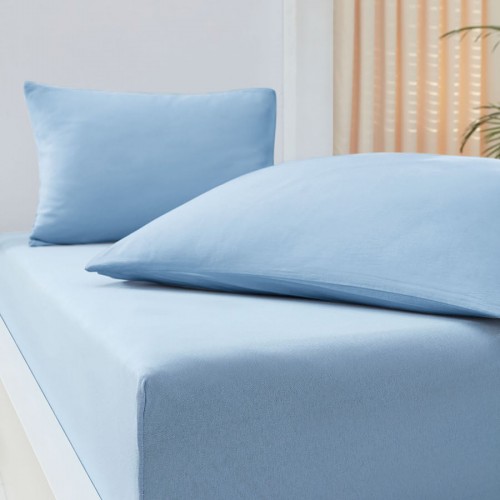 Fitted sheet 160x200 30 in 6 colors Art 1382 160x200 30 Blue Beauty Home