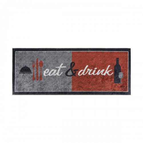 Kitchen mat 9025 0.60x1.60 Grey, Red Beauty Home