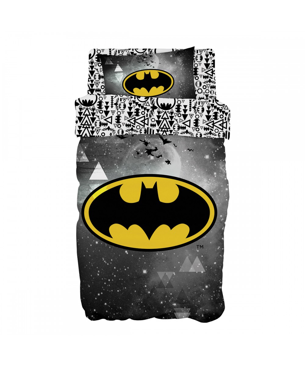 Duvet set single Art 6184 Batman 160x240 Gray Beauty Home