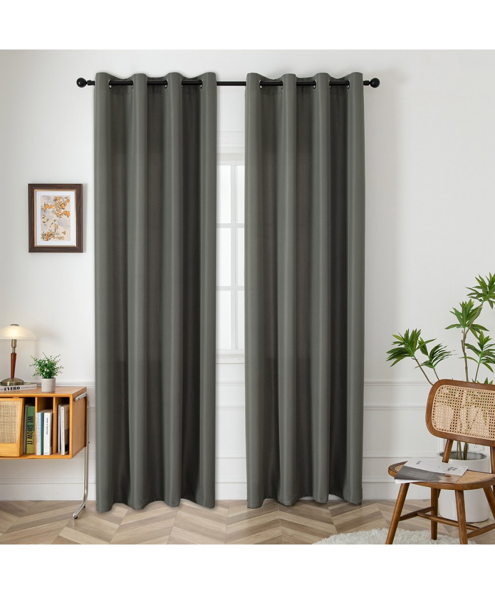 Medium shade curtain fabric Effect Art 8443 Φ320 Anthracite Beauty Home