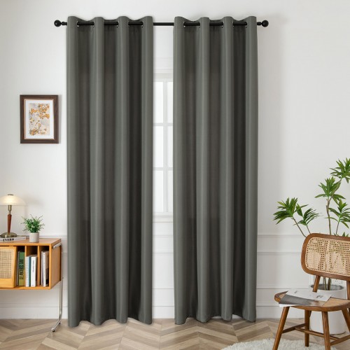 Medium shade curtain fabric Effect Art 8443 Φ320 Anthracite Beauty Home