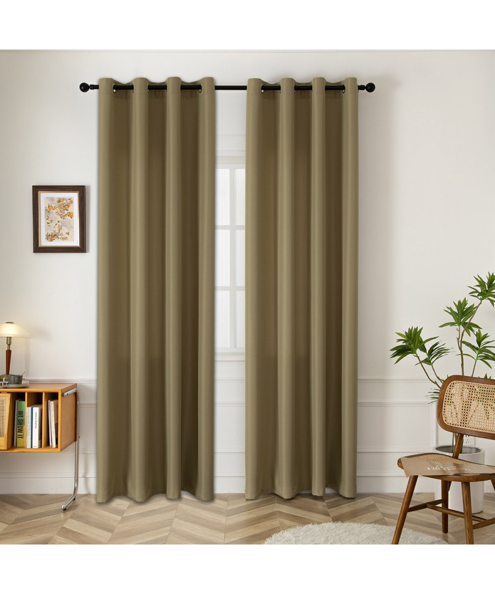 Medium shade curtain fabric Effect Art 8443 Φ320 Olive Beauty Home