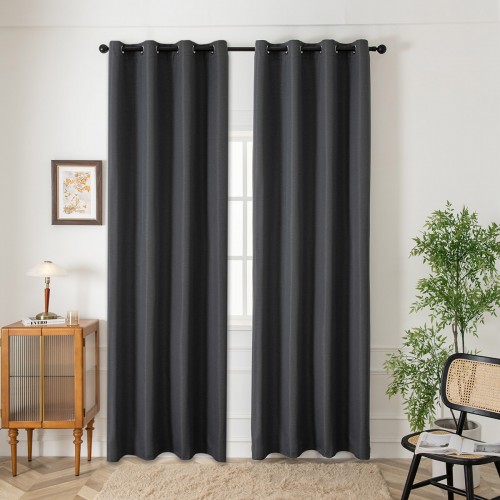 Blackout jacquard shading curtain fabric Glare Art 8444 Φ280 Anthracite Beauty Home