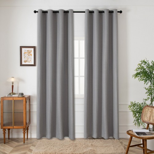 Blackout jacquard shading curtain fabric Glare Art 8444 Φ280 Gray Beauty Home