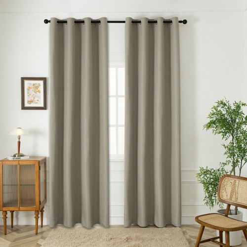 Blackout jacquard shading curtain fabric Glare Art 8444 Φ280 Sand Beauty Home