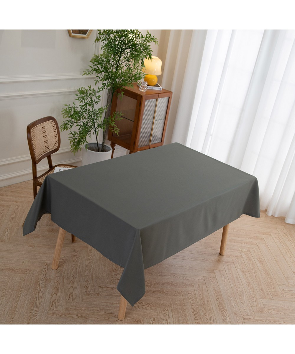 Tablecloth Supreme Art 8492 Charcoal 150x150 Beauty Home