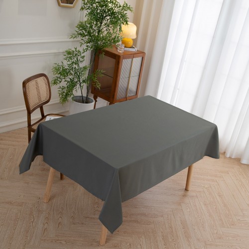 Tablecloth Supreme Art 8492 Charcoal 150x150 Beauty Home