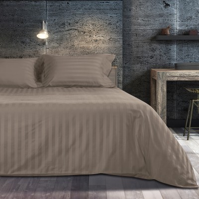 Σετ σεντόνια king size Art 1530 Stripe σε 7 αποχρώσεις 280x270  Μόκα Beauty Home