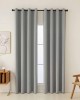 Full Blackout Shading Curtain Fabric Total Art 8446 Fabric Φ280 Gray Beauty Home