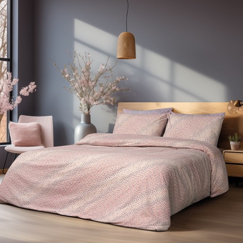 Moritz Art single sheet set with elastic 12093 105x200 30 Salmon Beauty Home