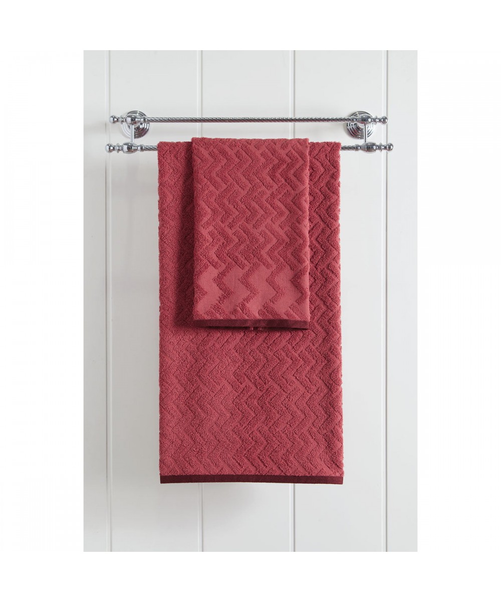 Face towel Art 3238 50x90 Red Beauty Home