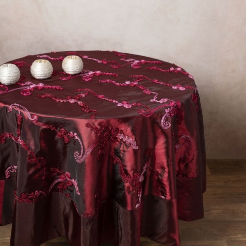 Satin Rotunda (150cm rd) 6271 Bordeaux