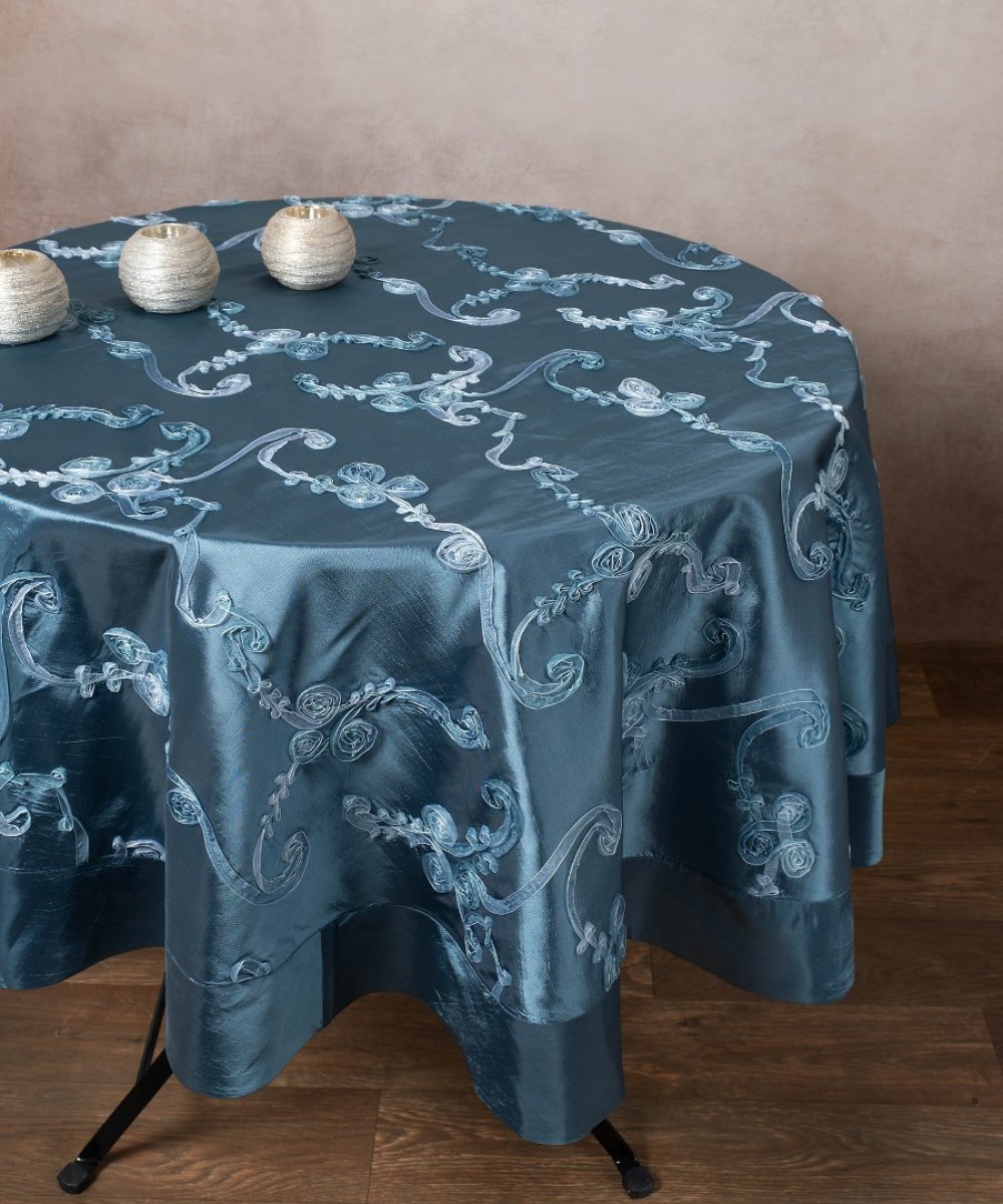 Satin Rotunda (150cm rd) 6271 Blue