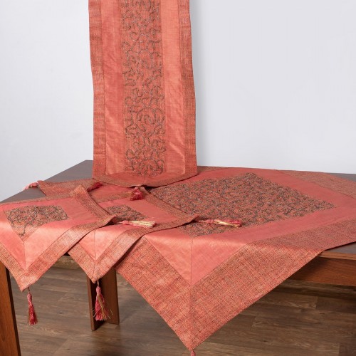 Set of 4 (100cm x 100cm, 40cm x 130cm, 2x40cm x 40cm) Artemis Pomegranate