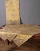 Set of 4 pieces (100cm x 100cm, 45cm x 105cm, 2x42cm x 42cm) Erato Gold