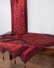 Set of 4 (100cm x 100cm, 40cm x 130cm, 2x40cm x 40cm) Hera Bordeaux