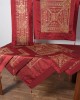 Set of 7 pieces (85cm x 85cm, 40cm x 110cm, 130cm x 130cm, 2x45cm x 45cm, 2x55cm x 55cm) 703 XN-48 Bordeaux