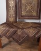 Set of 7 pieces (85cm x 85cm, 40cm x 110cm, 130cm x 130cm, 2x45cm x 45cm, 2x55cm x 55cm) 703 XN-48 Brown