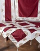 Set of 7 pieces (90cm x 90cm, 40cm x 110cm, 130cm x 130cm, 2x40cm x 40cm, 2x55cm x 55cm) 612 ЧМ-45 Bordeaux