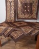 Set of 7 pieces (85cm x 85cm, 40cm x 110cm, 130cm x 130cm, 2x45cm x 45cm, 2x55cm x 55cm) 703 XN-30 Brown