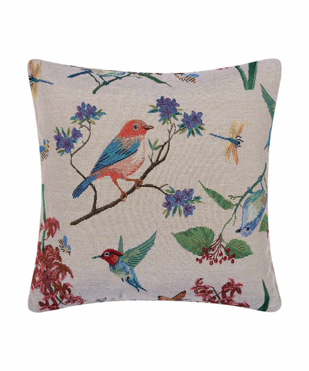 Fabric pillowcase (45cm x 45cm) garden