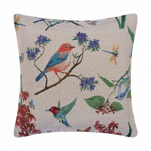 Fabric pillowcase (45cm x 45cm) garden