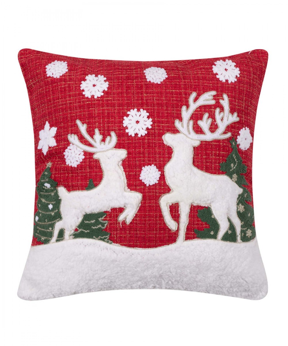 Christmas pillow case HP52157M (45cm x 45cm) red