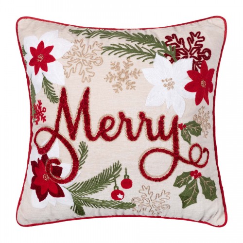 Christmas pillowcase HP52216R (45cm x 45cm) ivory