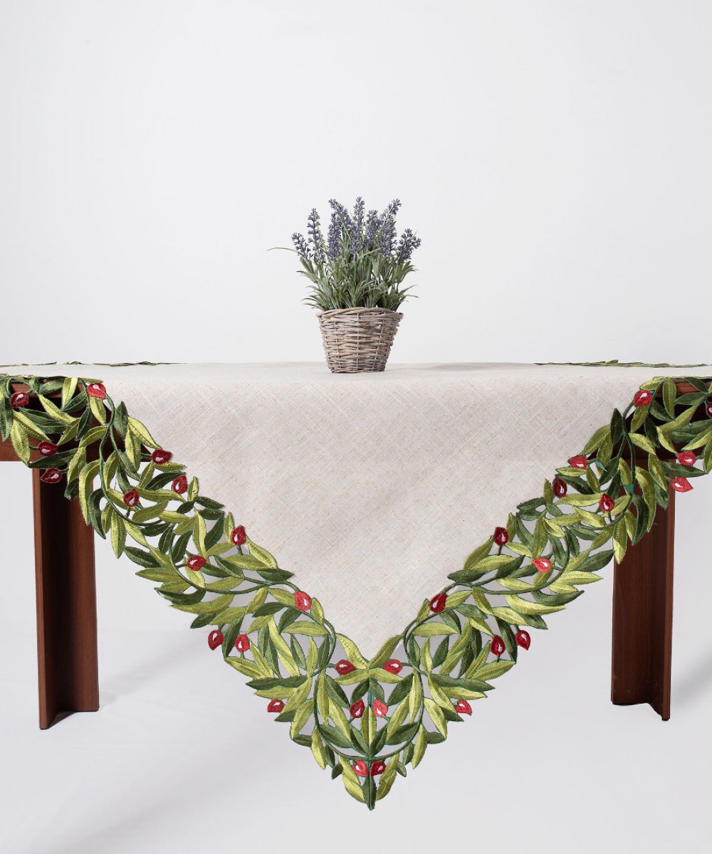 Table frame 2353 (135cm x 135cm) red olive