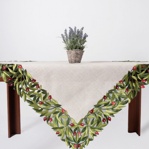 Table frame 2353 (135cm x 135cm) red olive