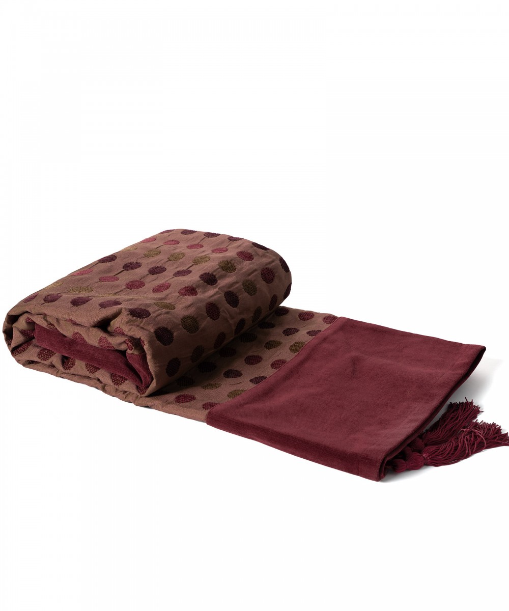 RICHTARIA 602 polka dots (150cm x 180cm) burgundy