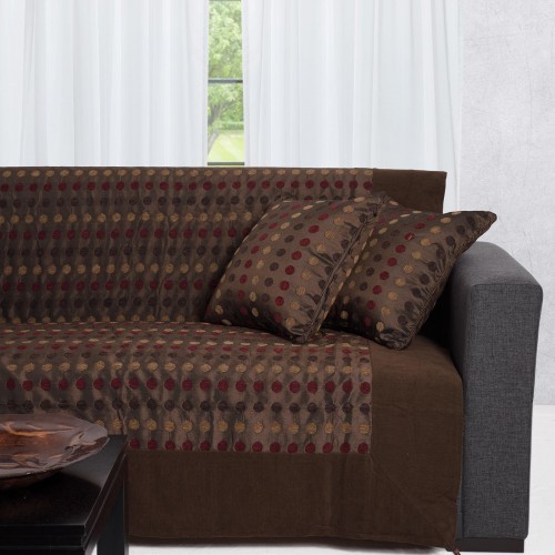 RICHTARIA 602 dots (150cm x 180cm) brown