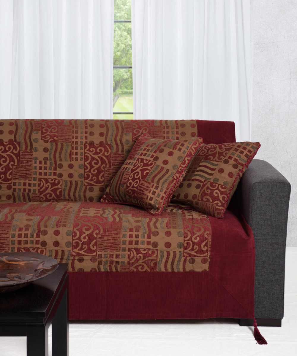 RICHTARIA 602 dense (150cm x 180cm) burgundy