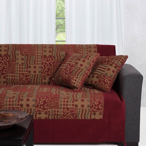 RICHTARIA 602 dense (150cm x 180cm) burgundy